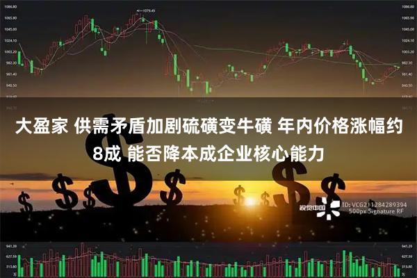 大盈家 供需矛盾加剧硫磺变牛磺 年内价格涨幅约8成 能否降本成企业核心能力
